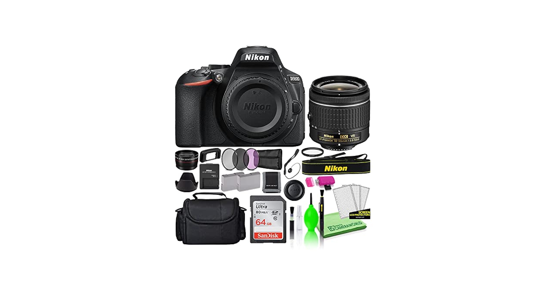 Amazon.com : Nikon D5600 24.2MP DSLR Digital Camera with AF